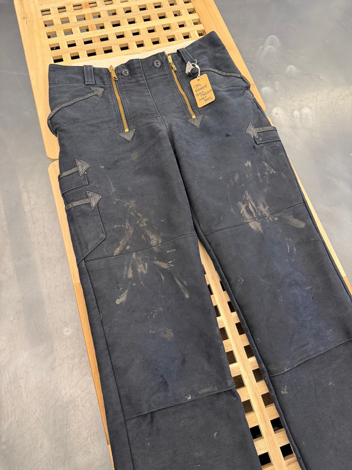 80s GERMANY LOGGER MOLESKIN 블랙몰스킨팬츠 상품이미지5