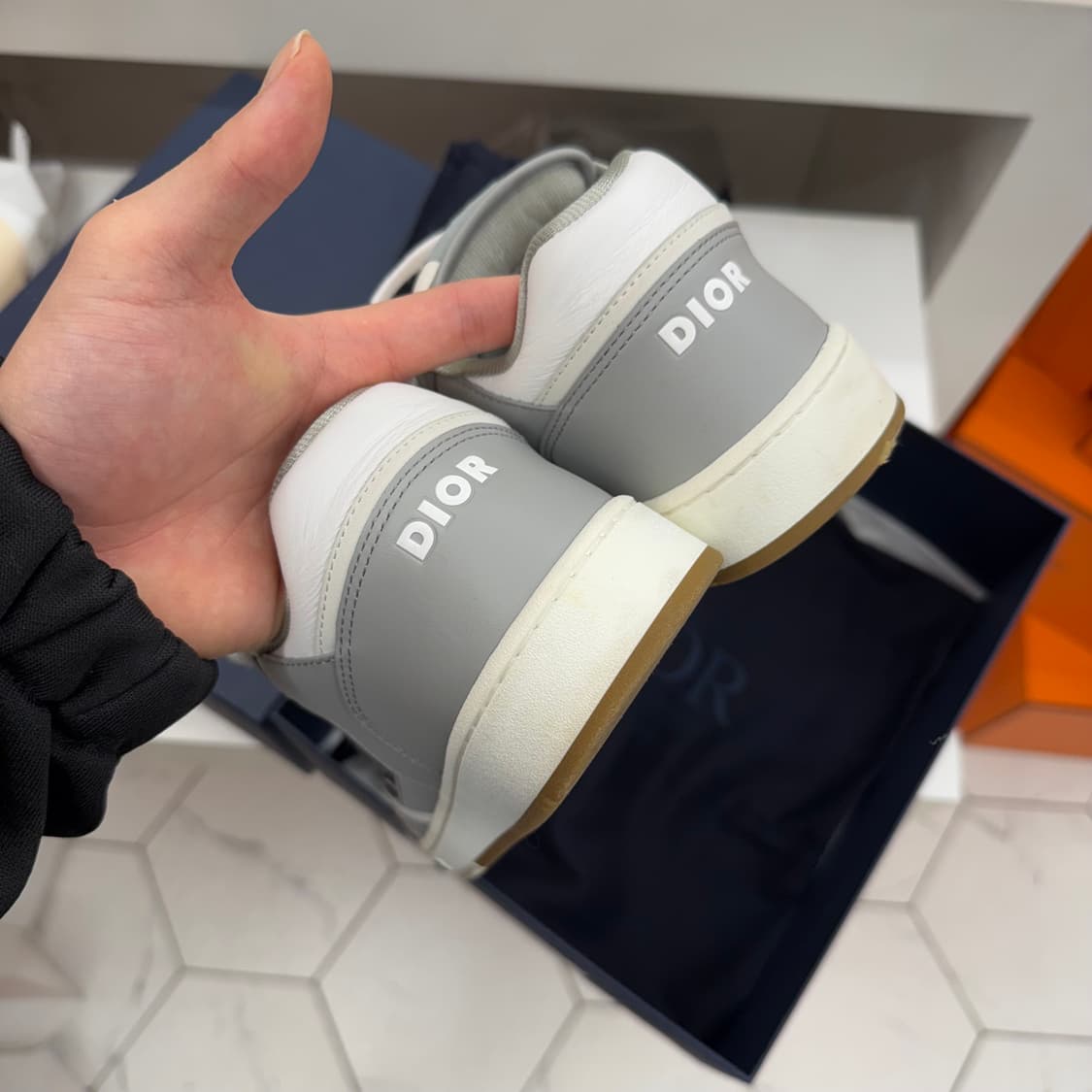 [41] 디올 오블리크 b27 스니커즈 그레이 상품이미지8