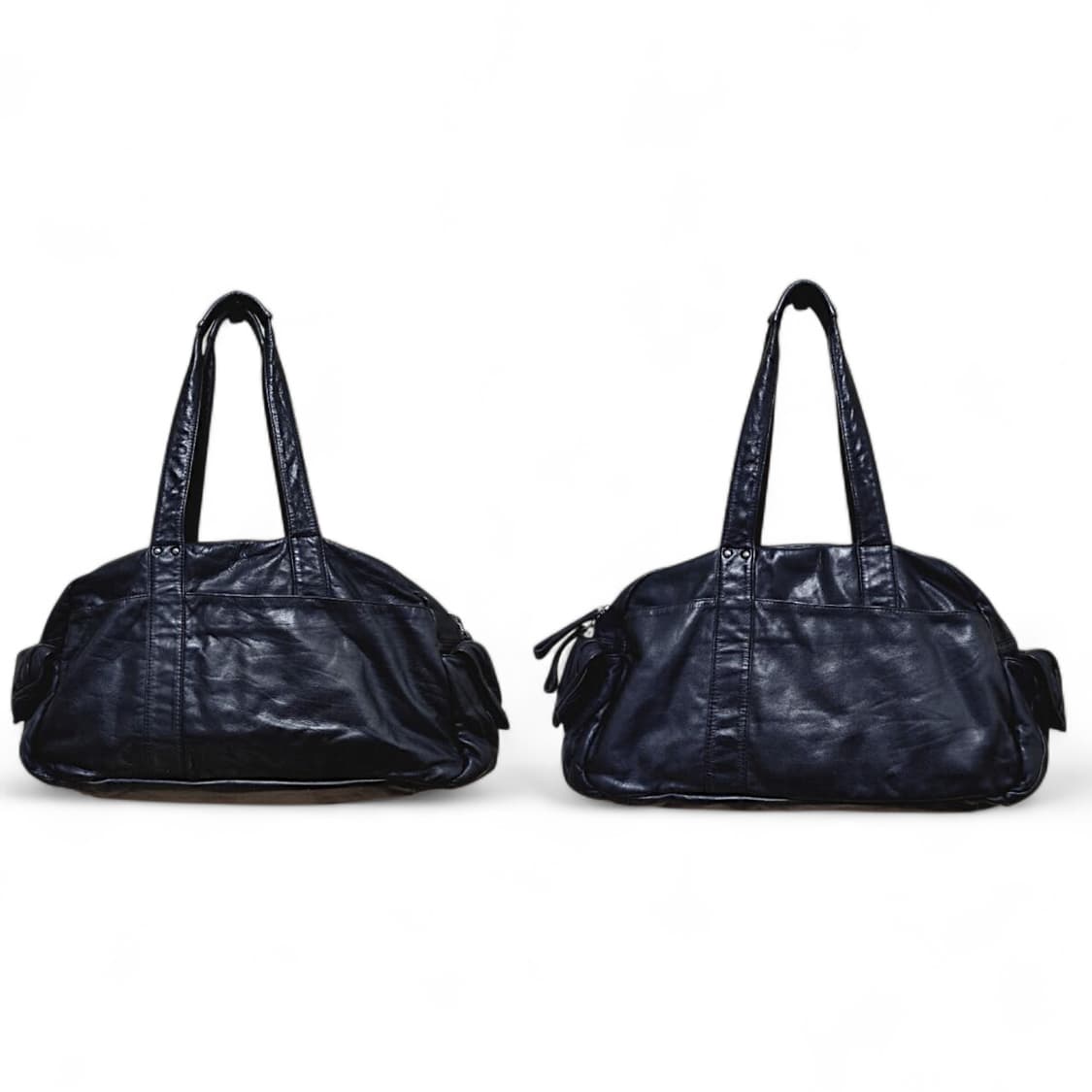 요지 야마모토 와이즈 가공 소가죽 보스톤백 상품이미지2