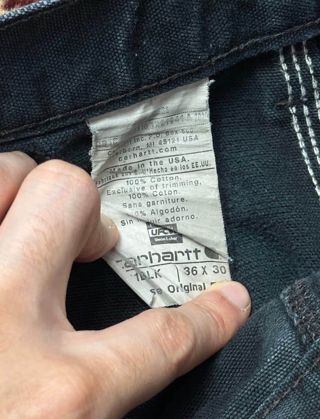 36x30) 칼하트 B01 블랙 상품이미지7