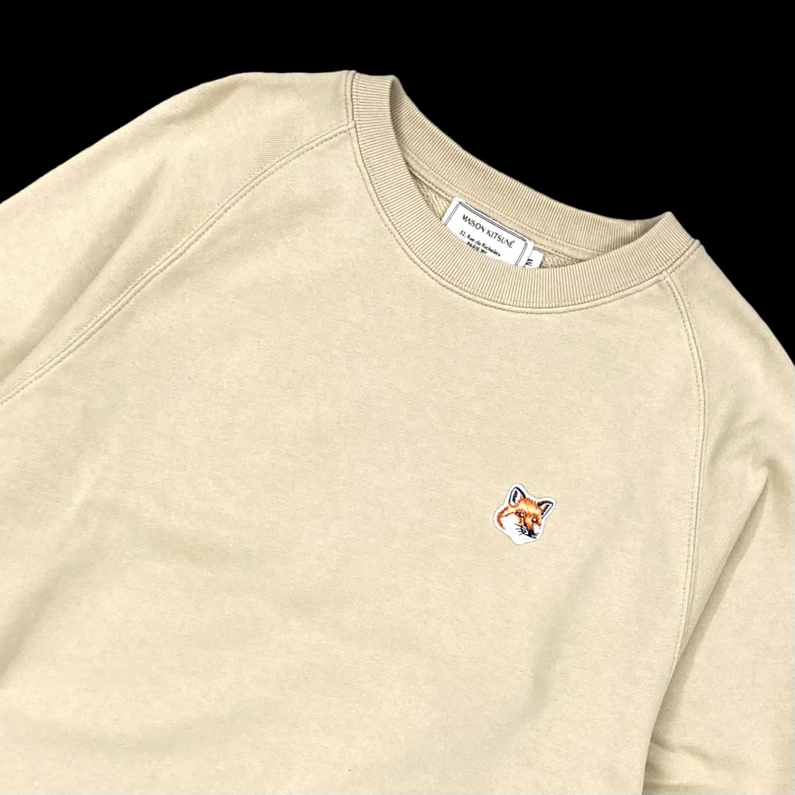 메종키츠네 국내 백화점택 베이지 폭스 맨투맨 상품이미지4