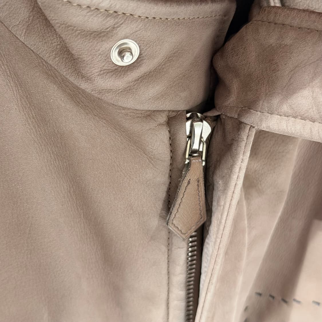 (A+/50) / 에르메스 25FW 스웨이드 카프스킨 블루종 자켓 상품이미지5