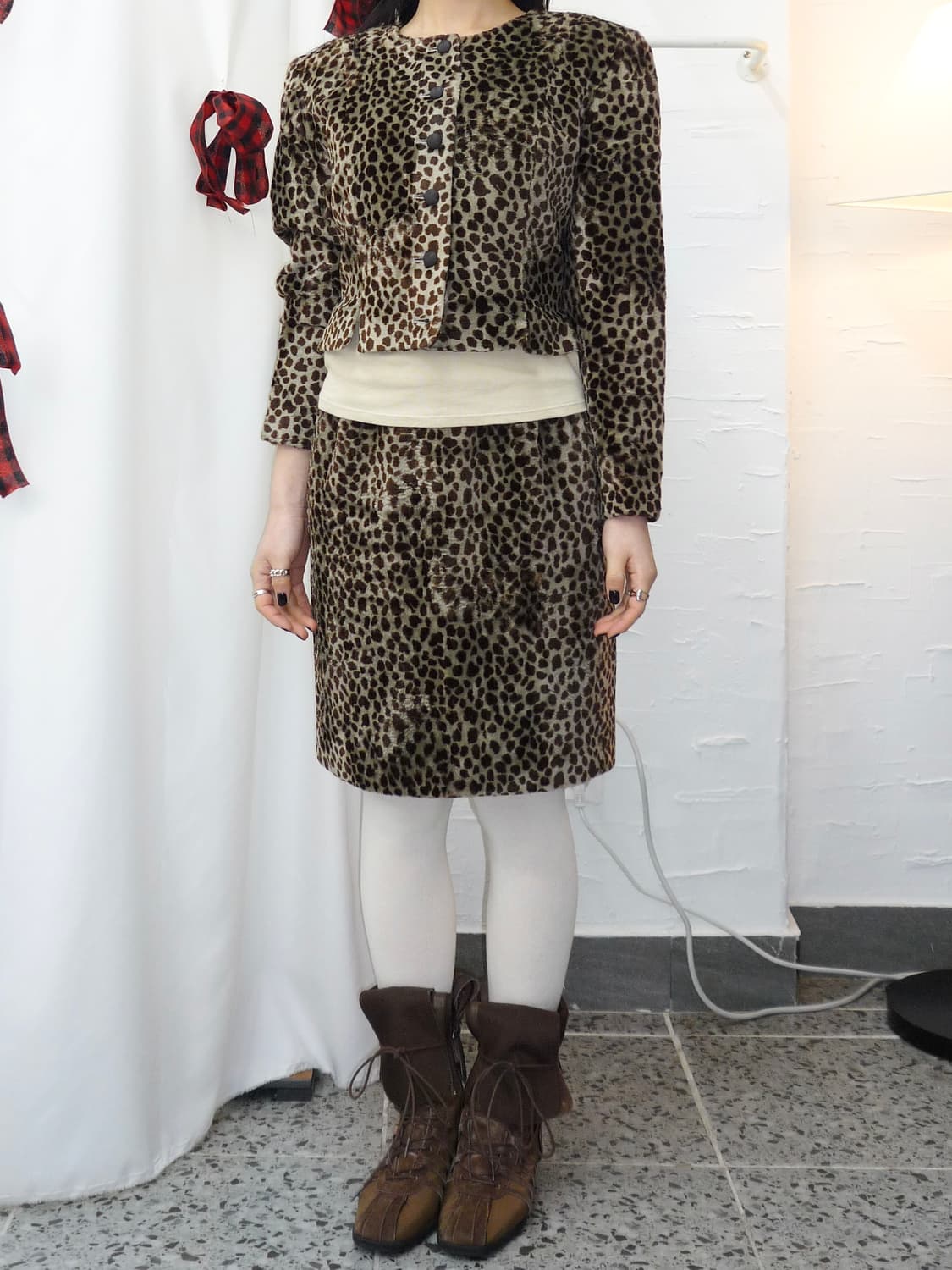 Leopard set - midi skirt 상품이미지4