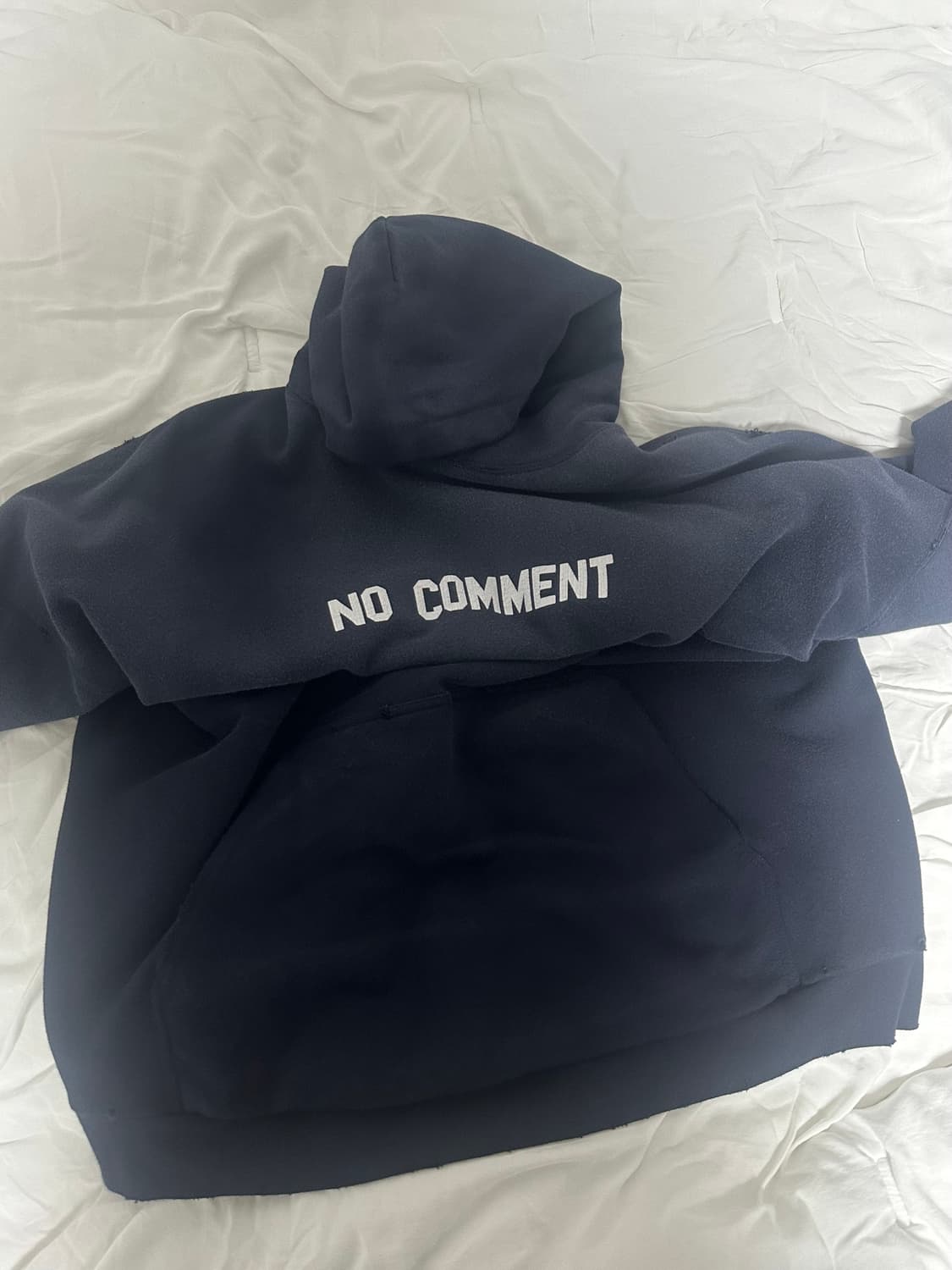 [2] 발렌시아가 22SS 노코멘트 후디 네이비 상품이미지2