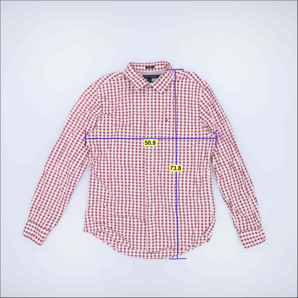 [M] 타미힐피거 커스텀핏 체크셔츠 1219H1 상품이미지5