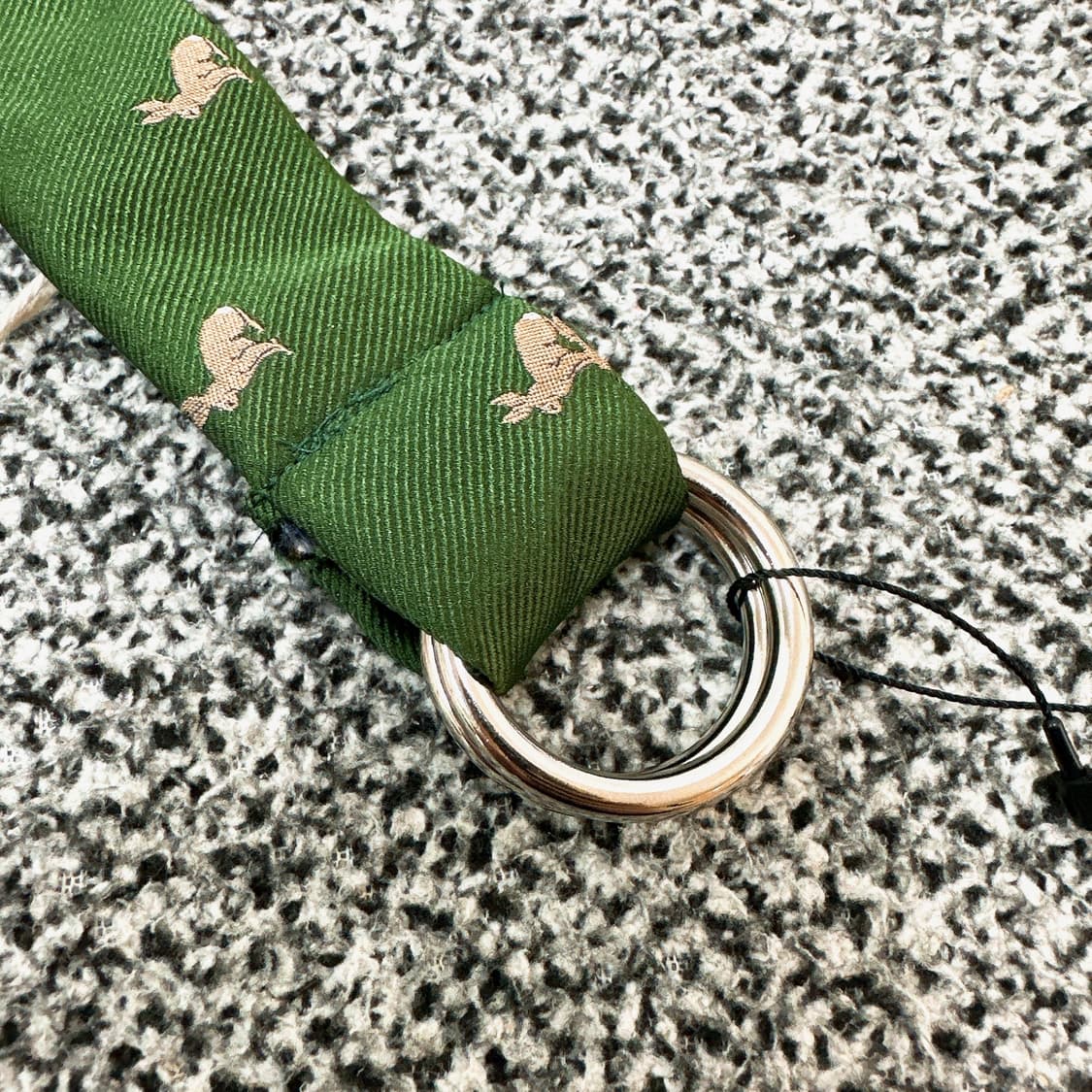 PAOLO ALBIZZATI 남성 그린 자수 실크 링  상품이미지3