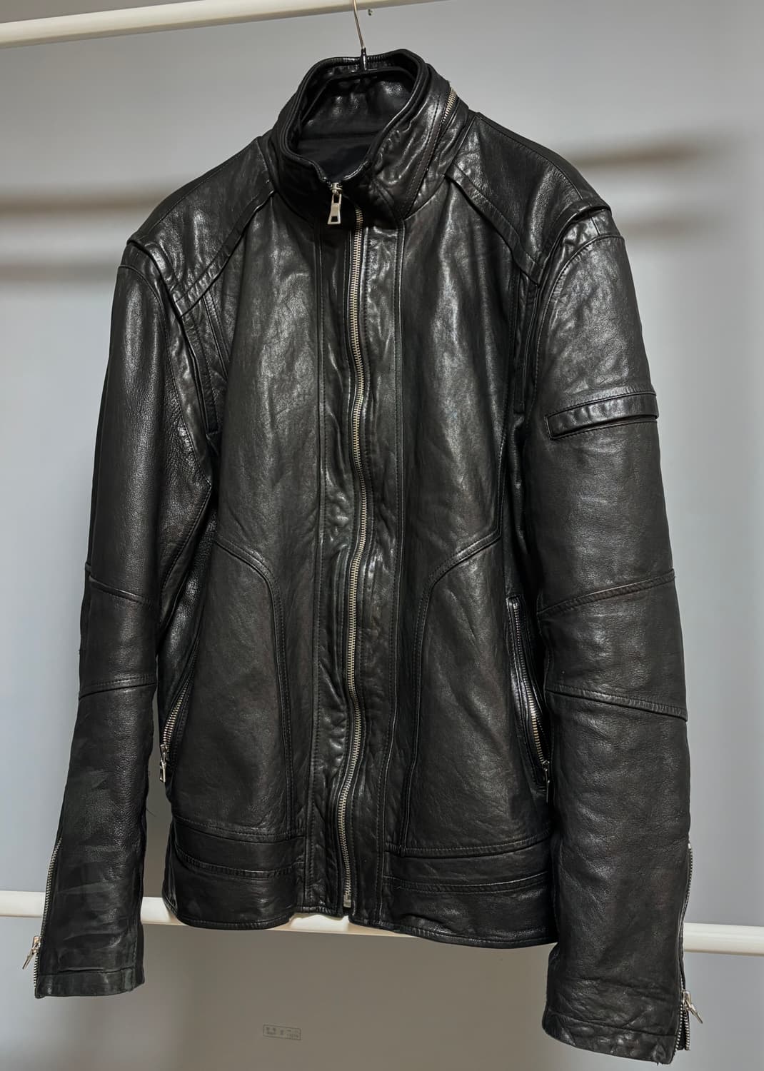 밀리터리 레더 자켓  상품이미지4