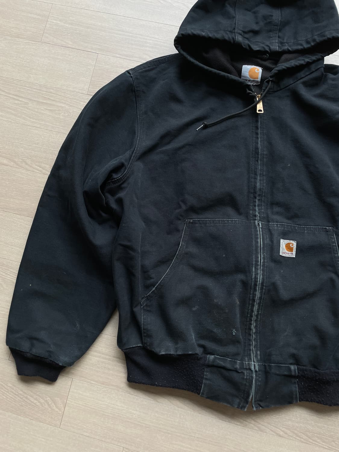 칼하트 j131 BLK 블랙 액티브 자켓 샌드스톤 carhart 상품이미지7