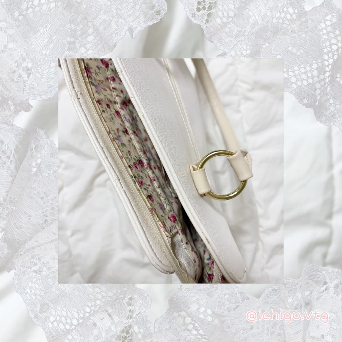 리즈리사 Lizlisa 로즈 빈티지 히메갸루 빅 보부상 백 상품이미지7