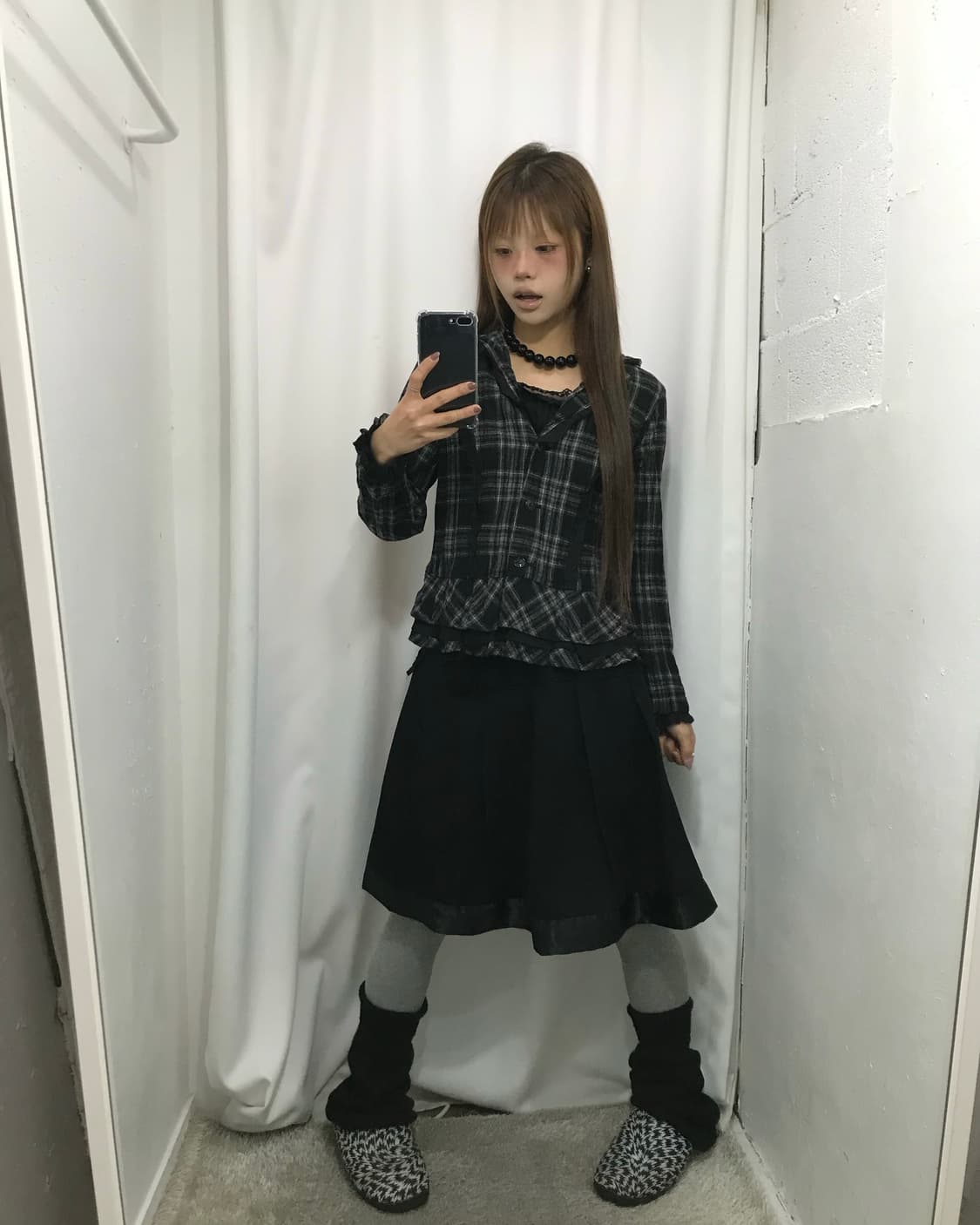 🖤체크 프릴 코디 세트 🖤 상품이미지2