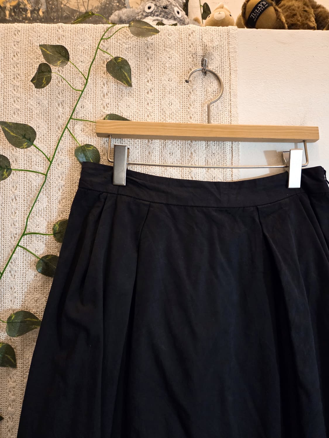 블랙 데일리 스커트 상품이미지2