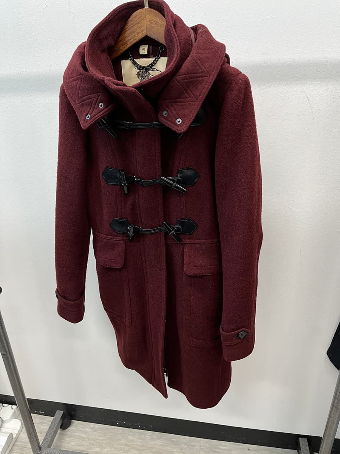 여) 버버리 와인 더플코트  상품이미지1