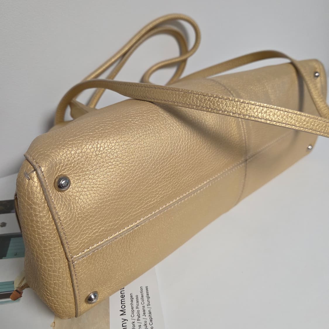 TOD'S 토즈 정품 케이프 골드 쇼퍼백 숄더백 토트백 투웨이백 상품이미지5