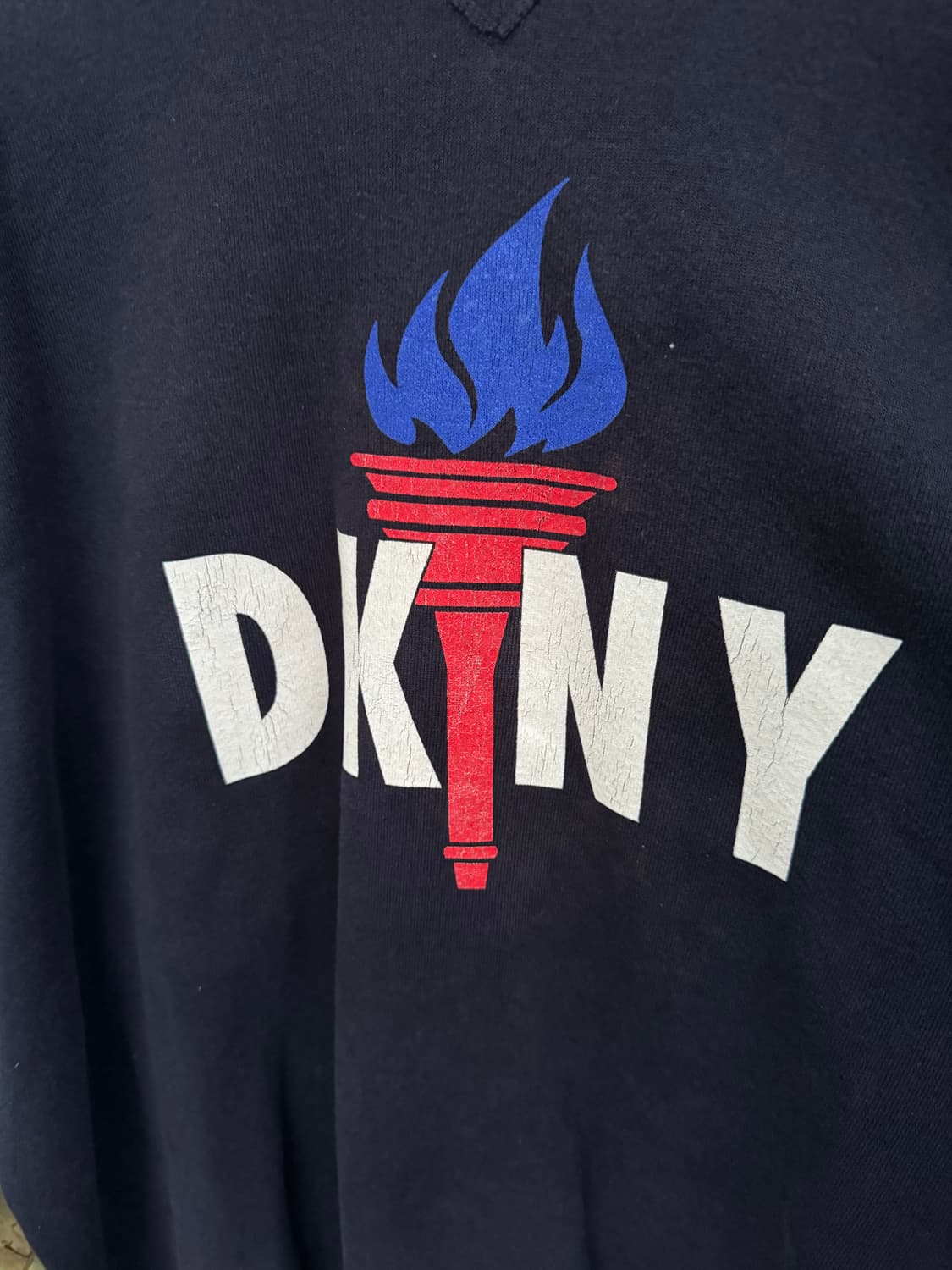 90s DKNY usa made 빈티지 프린팅 빅사이즈 스웻셔츠 맨투맨 상품이미지3