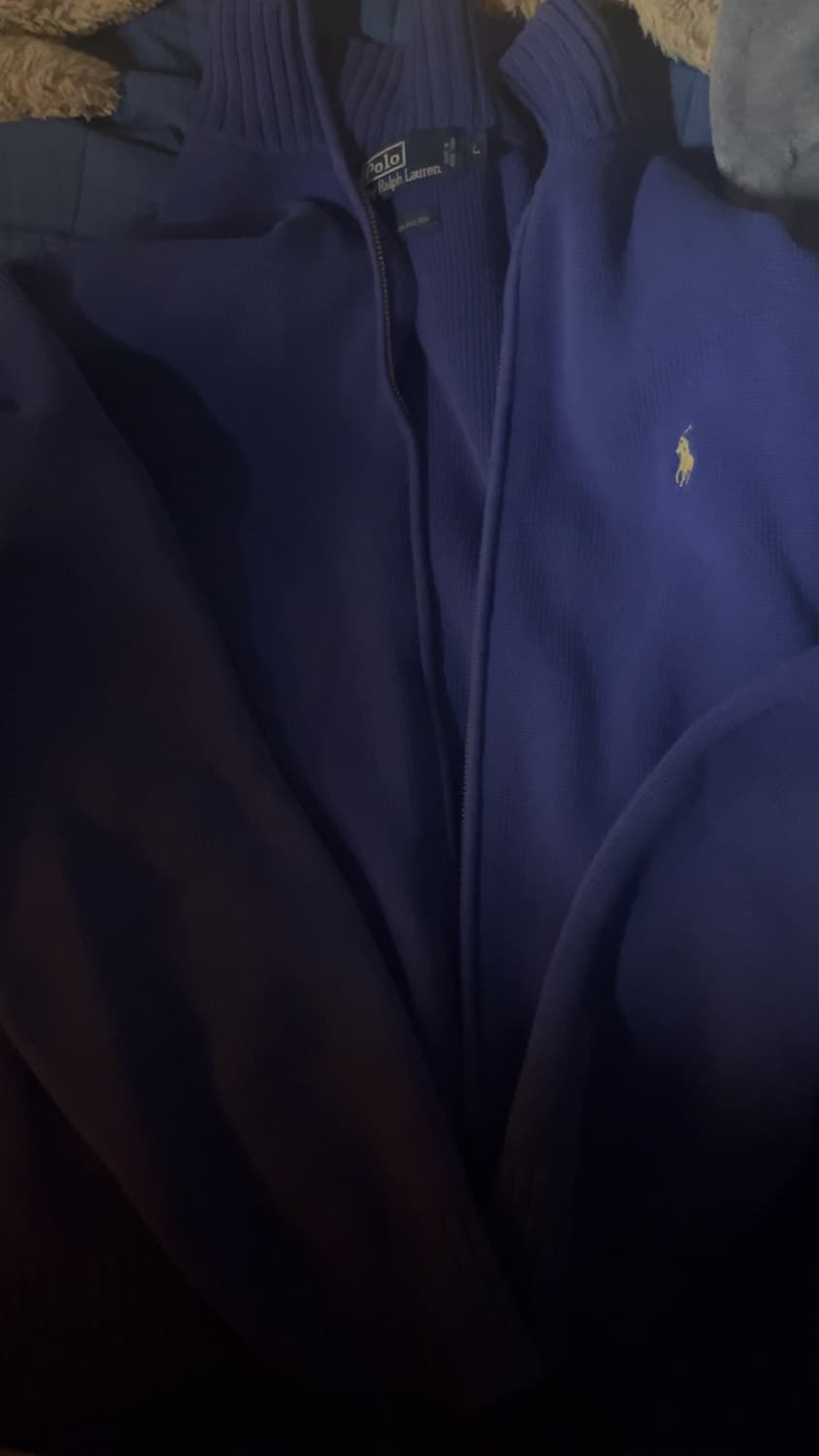 (급처)폴로 집업 니트 상품이미지1