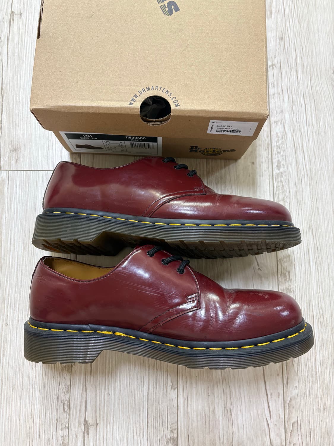 닥터마틴 1461 3홀 체리레드 270 상품이미지3