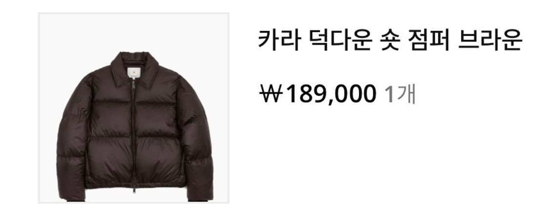 카라 패딩 상품이미지1