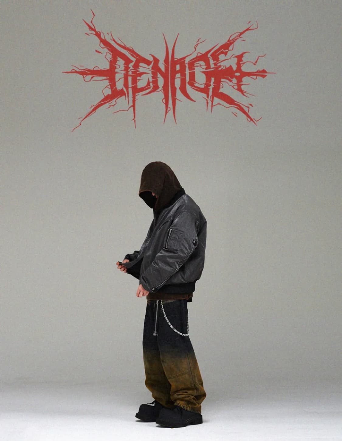 DENAGE 오버사이즈 MA-1 메탈릭그레이 판매합니다 상품이미지1