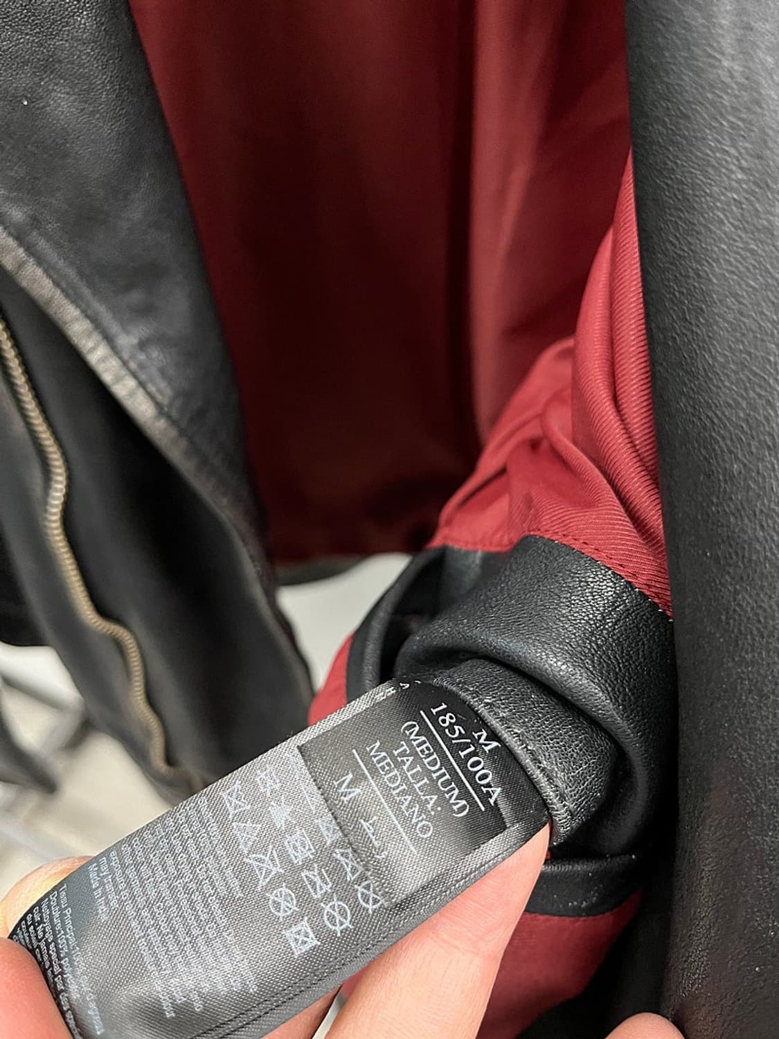 95-100) 올세인츠 워싱 라이더자켓  상품이미지8