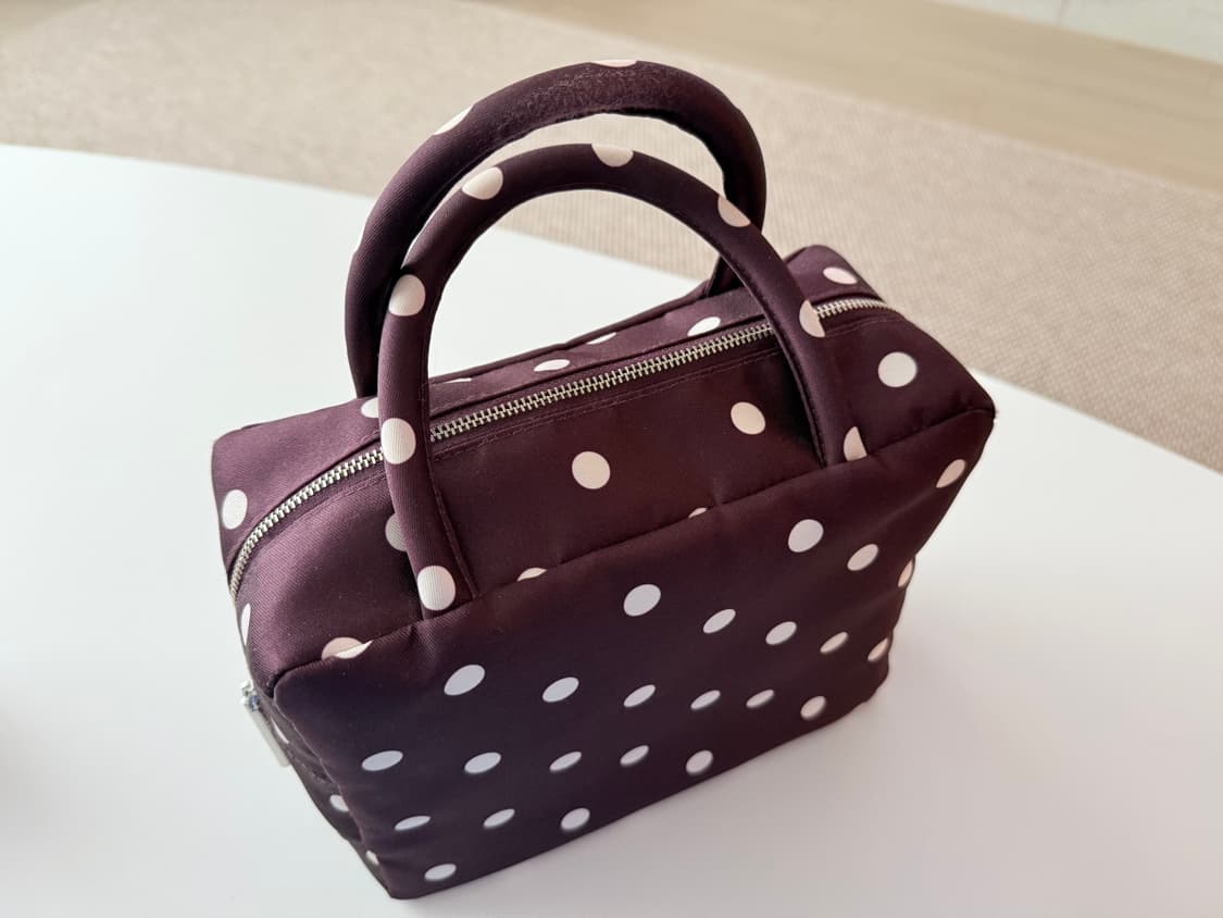 Peachbasketmarket 피치바스켓마켓 폴카 도트백 퍼플 상품이미지2