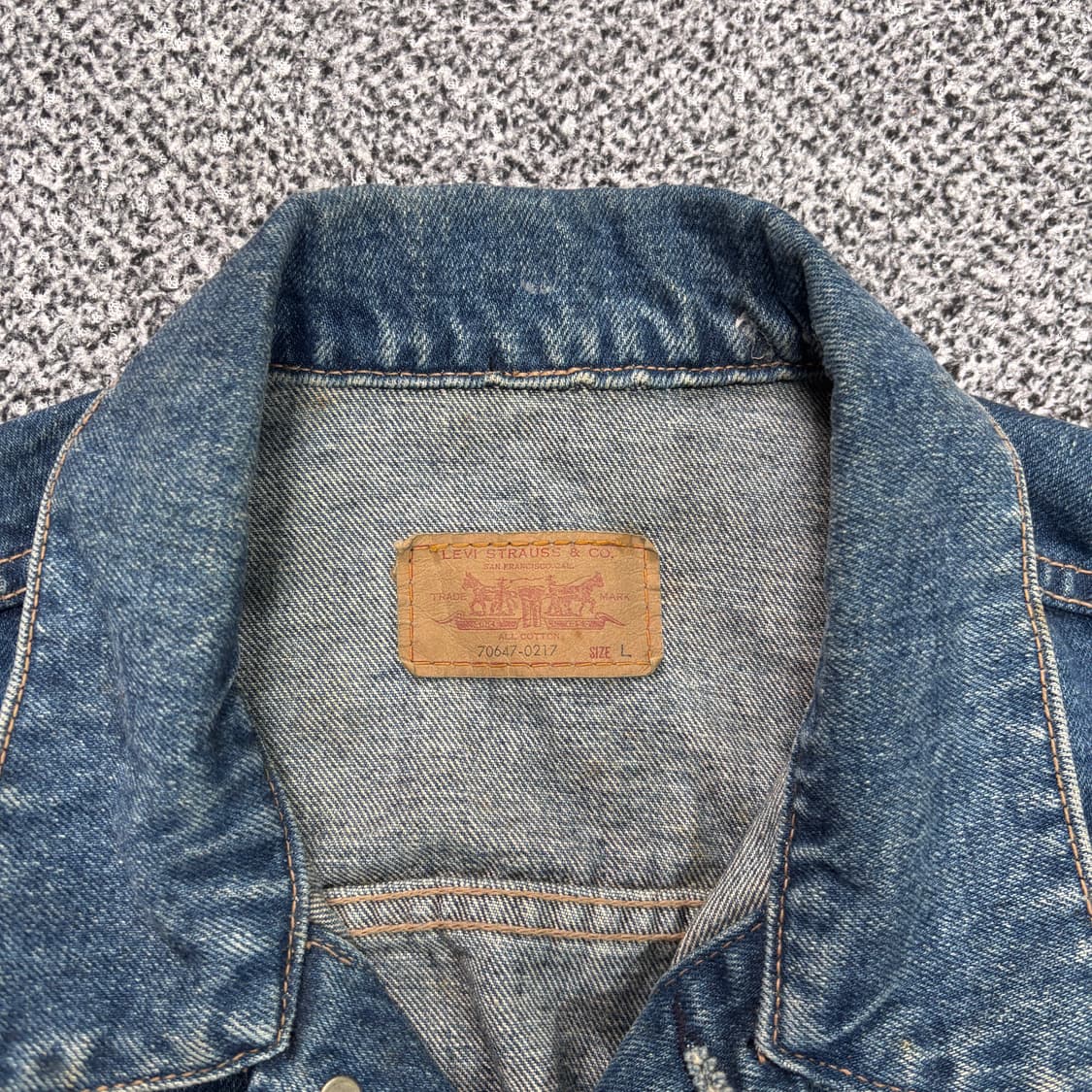 리바이스 90s 1세대 70647 데님 자켓 (L) 상품이미지5