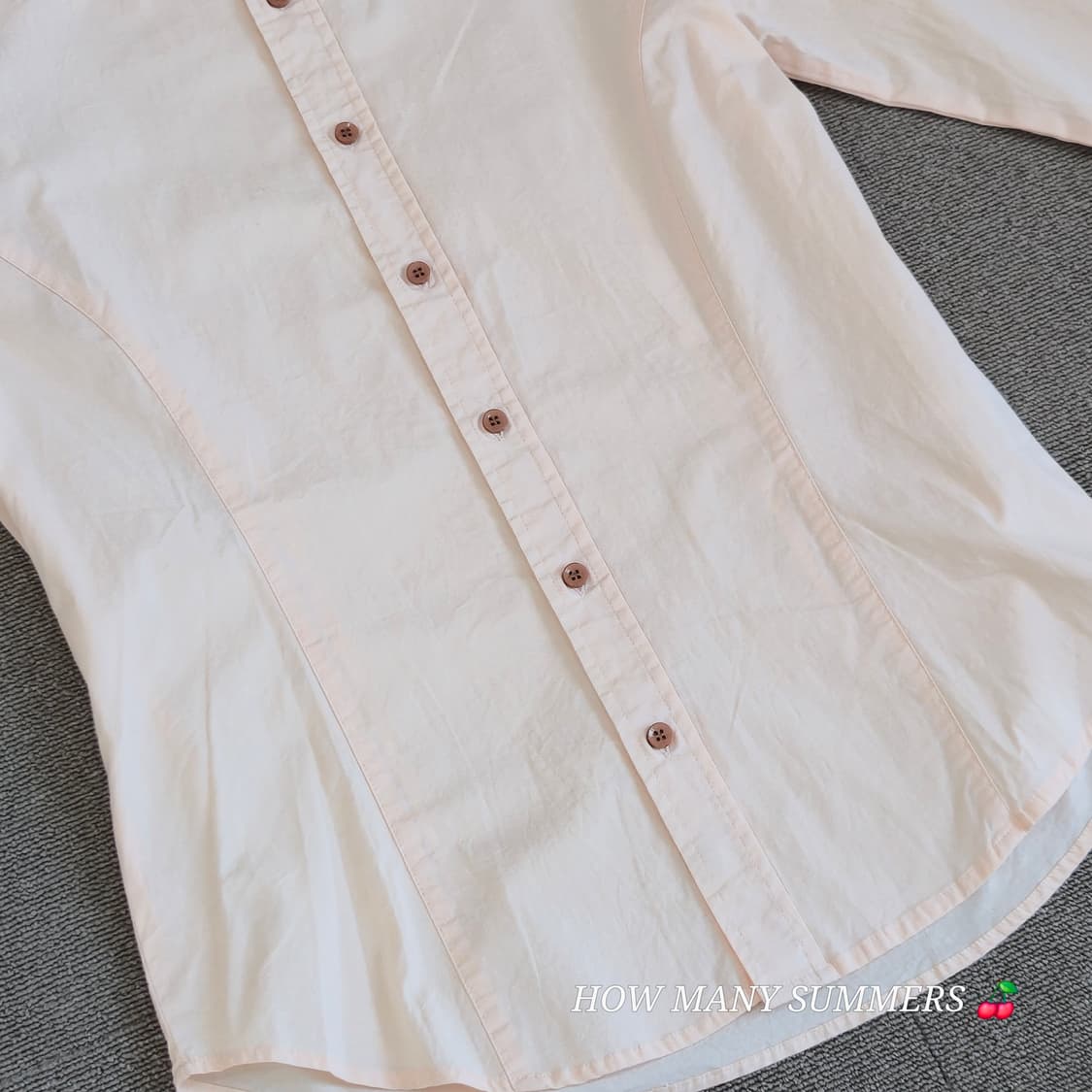 ​[NEAR BRAND] 니어 브랜드 여성 슬림핏 버튼다운 긴팔 셔츠 상품이미지3