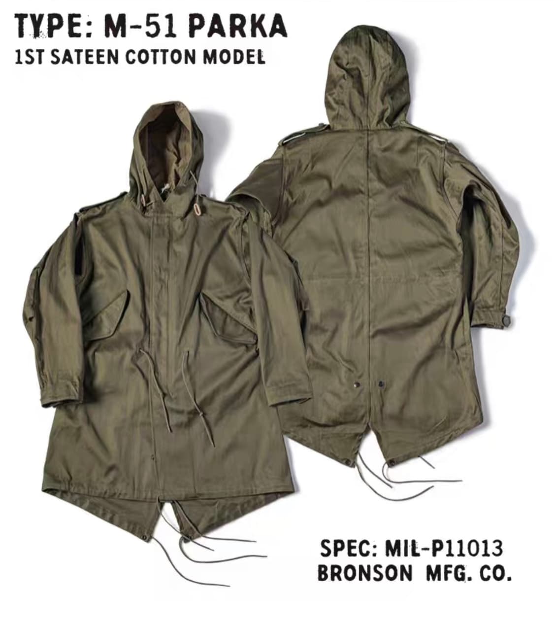 브론슨 M-51 파카 L 상품이미지1