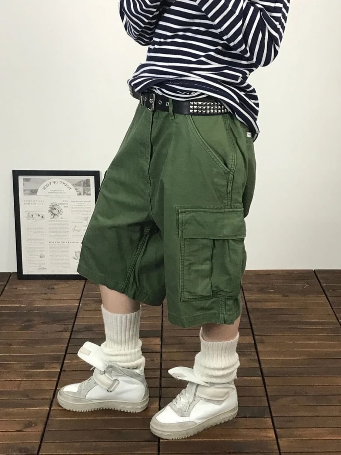 Levi's Green Cargo Shorts 상품이미지3
