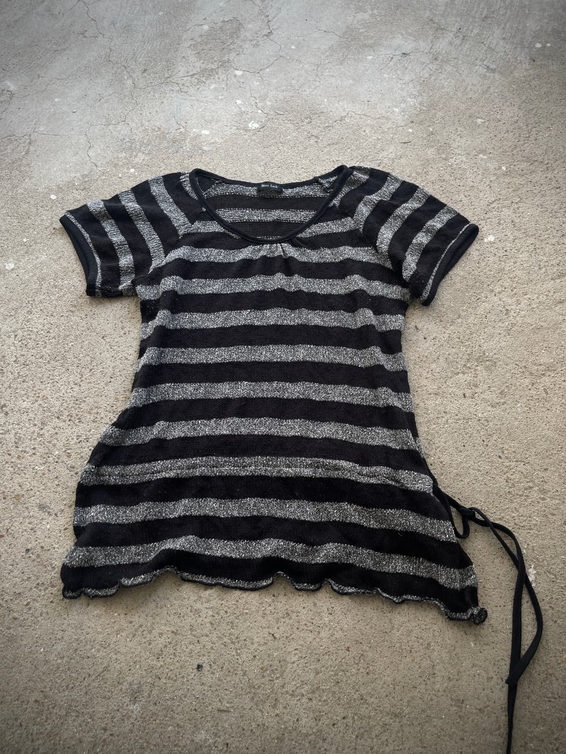 stripe side strap knit 상품이미지5