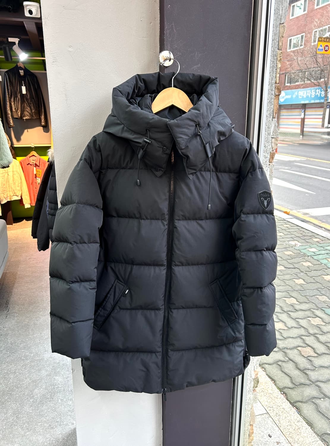 95~100/ 노비스 신형 다운 후디드 패딩점퍼 상품이미지2