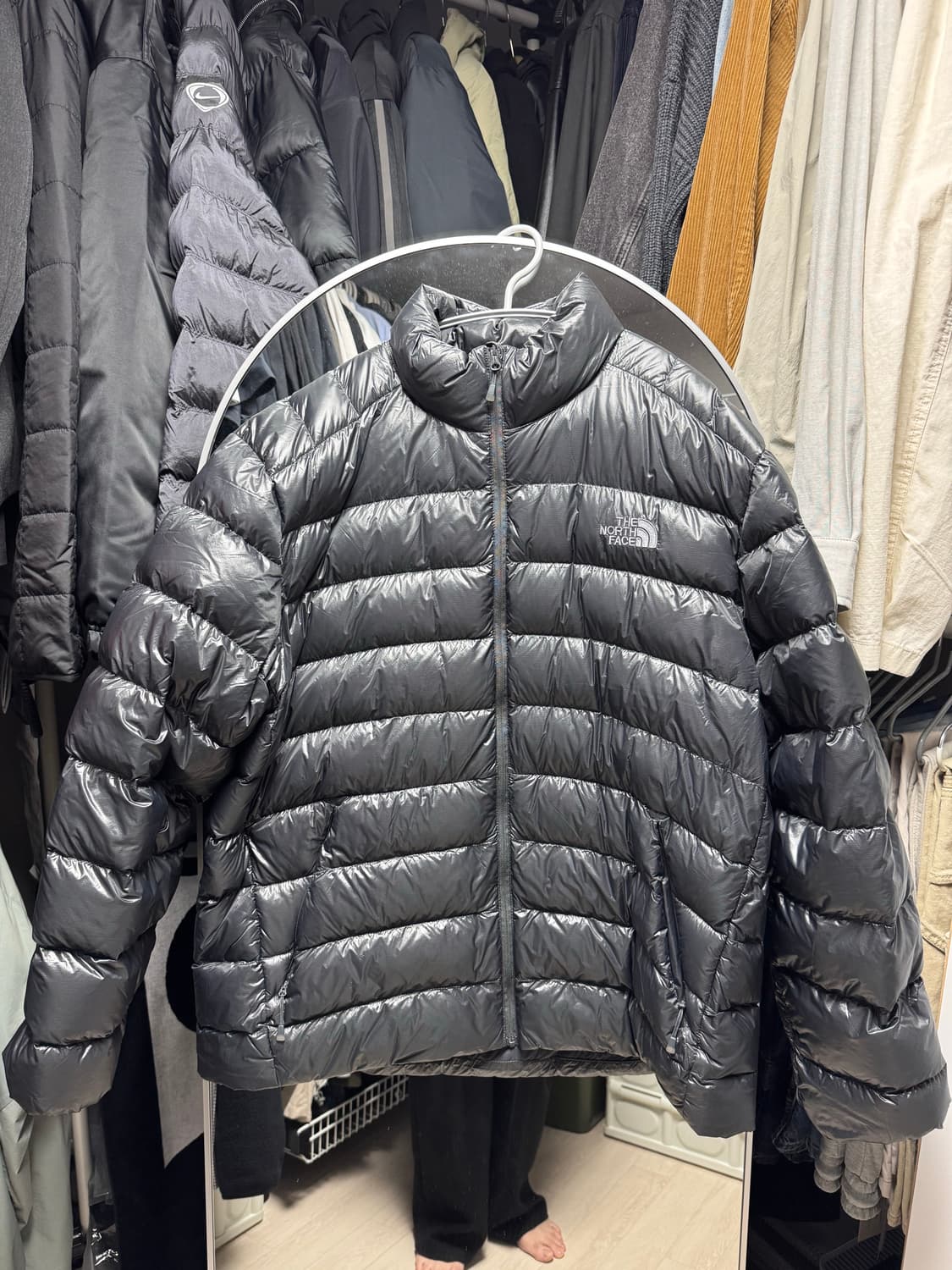 노스페이스 마티에 RDS 다운 자켓 차콜 2XL 품번 NJ1DQ51C 상품이미지1