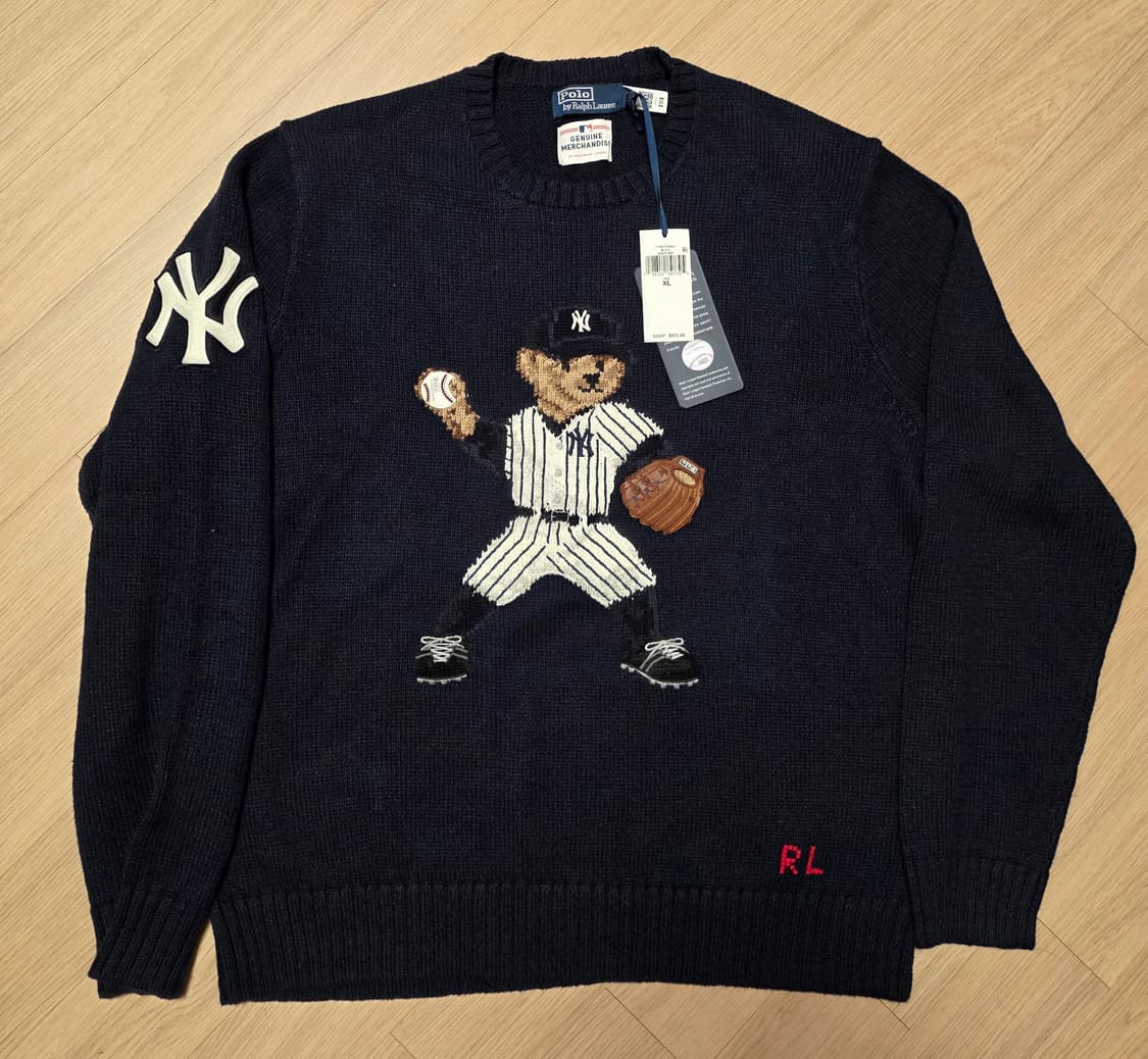 폴로 랄프로렌 양키스 베어 니트 상품이미지2
