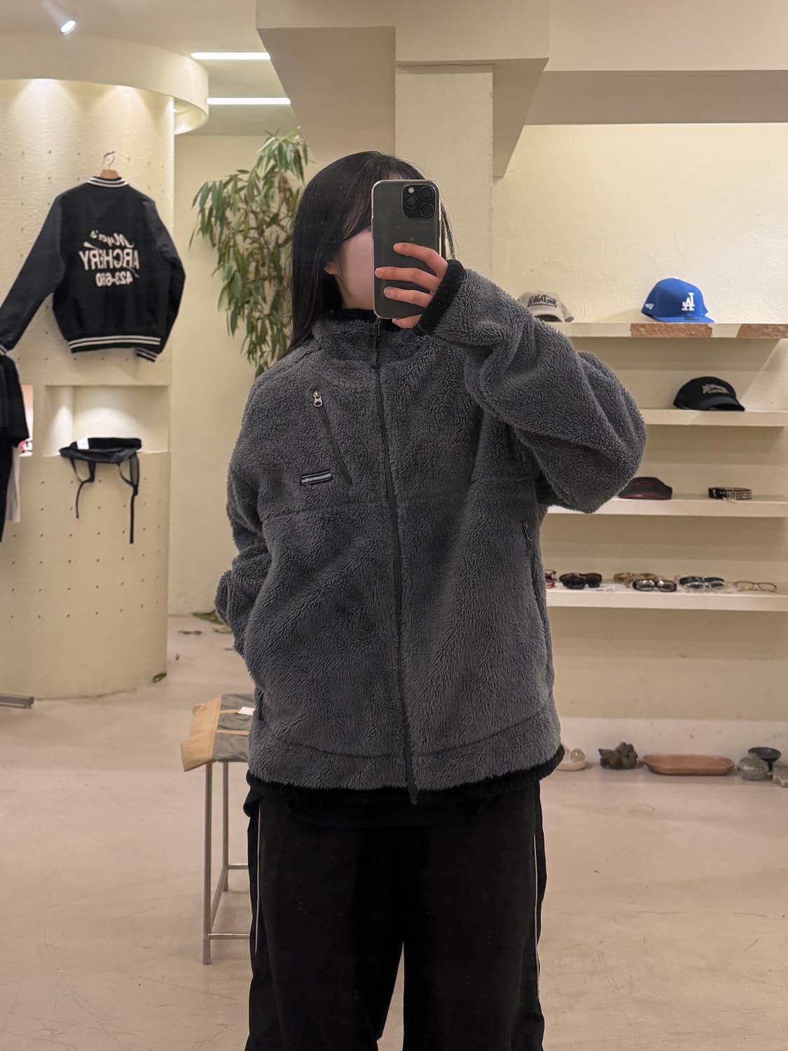 디스이즈네버댓 스몰로고 그레이 플리스 집업 U577 상품이미지1