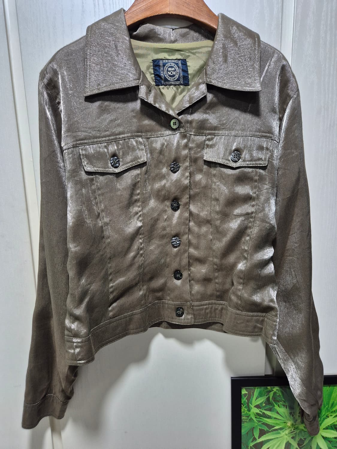 (세일)JPN VTG.브레인걸 카키 셔츠 자켓 상품이미지2
