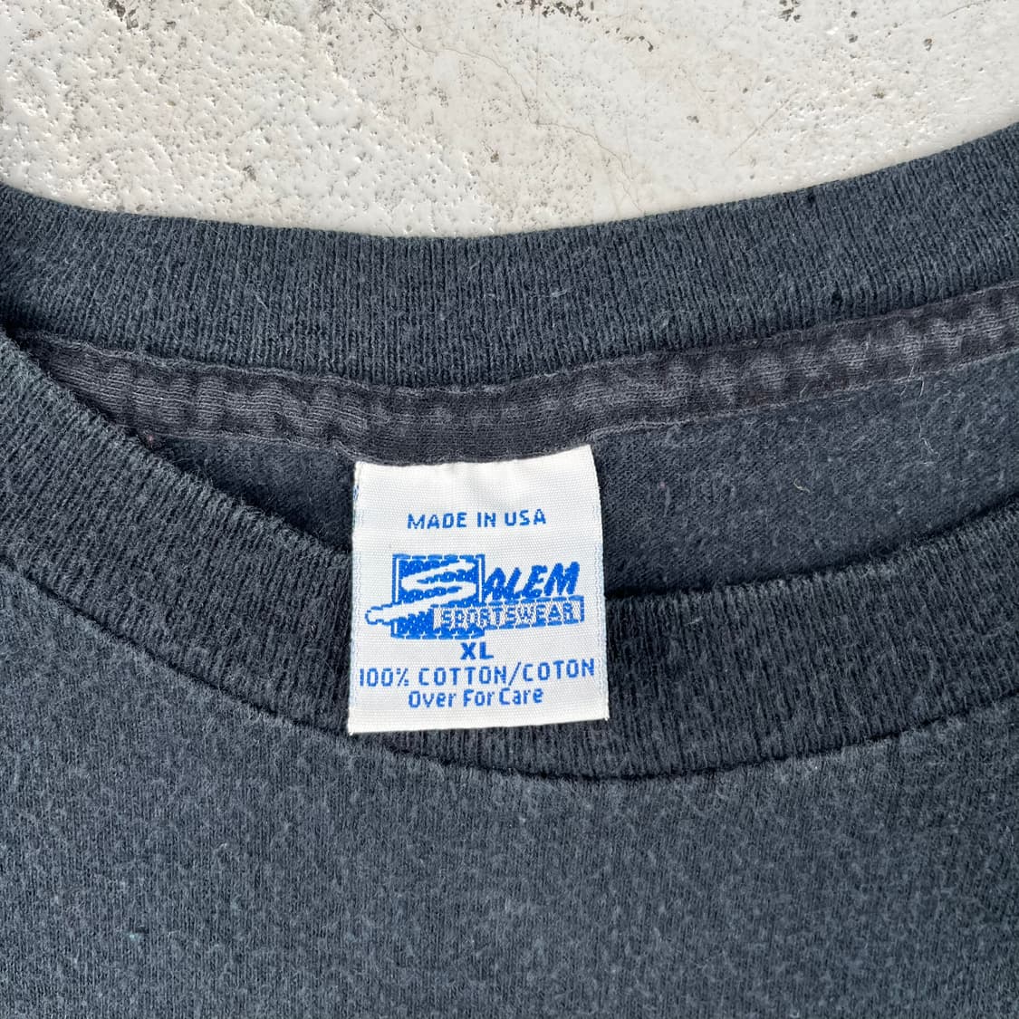 빈티지 살렘 리얼 맨 웨어 블랙 레이더스 반팔 상품이미지4