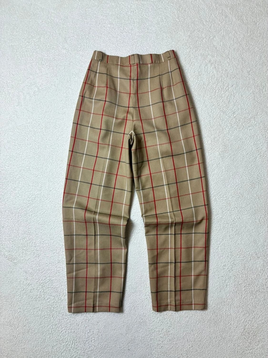 버버리 90's 하이웨스트 테이퍼드핏 체크 팬츠 PN6417 상품이미지6