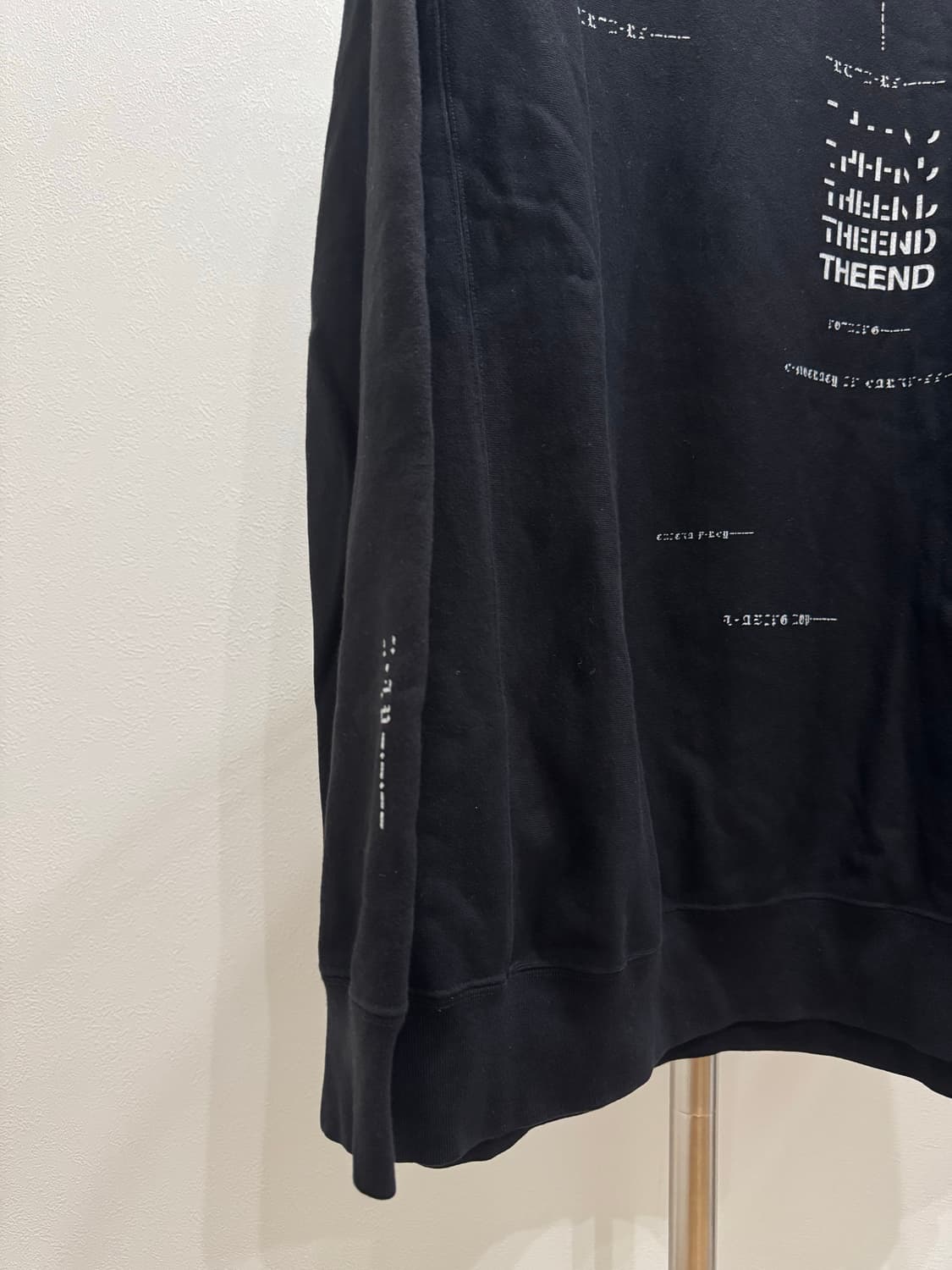 솔로이스트 21aw 오버사이즈 모스코드 크루넥 상품이미지2