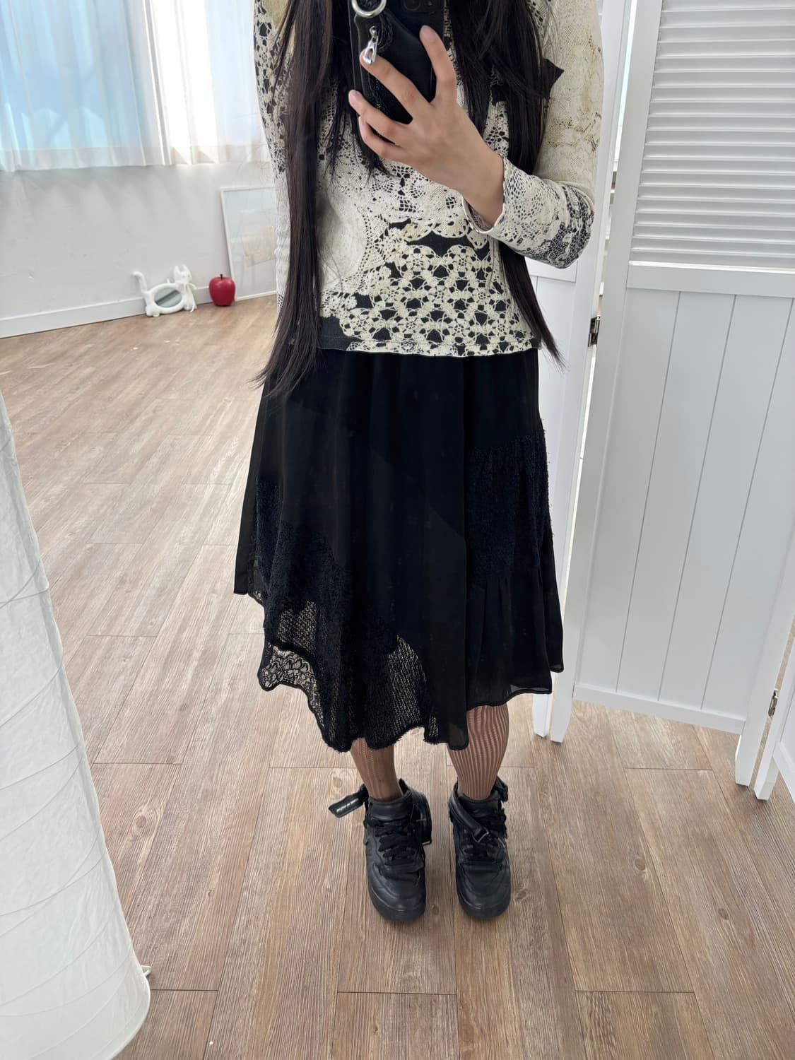 Gomme 고무 패치워크 스커트 상품이미지4