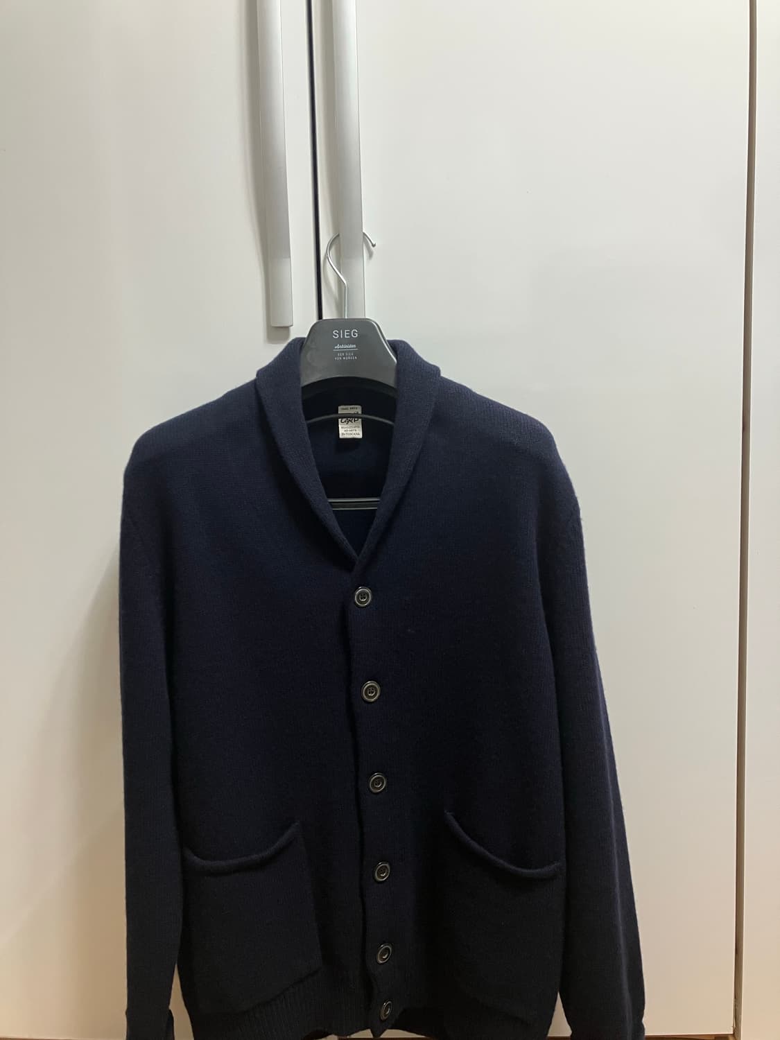 G.R.P 울 숄카라 가디건 m 네이비 상품이미지1