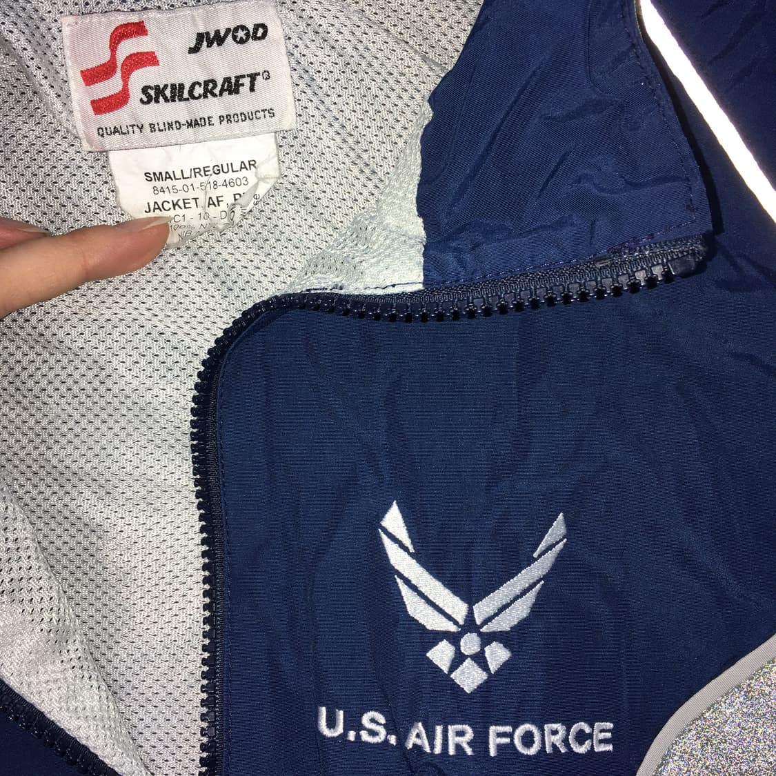 투티/0309 U.S.AIR FORCE 미공군 바람막이 자켓 유니폼 상품이미지4