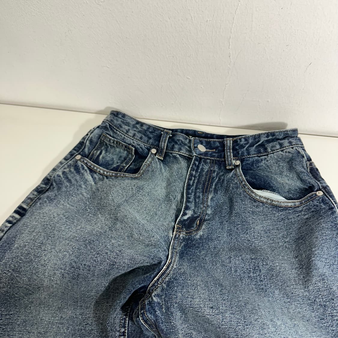 M 토피 진청 세미벌룬핏 데님팬츠 상품이미지3