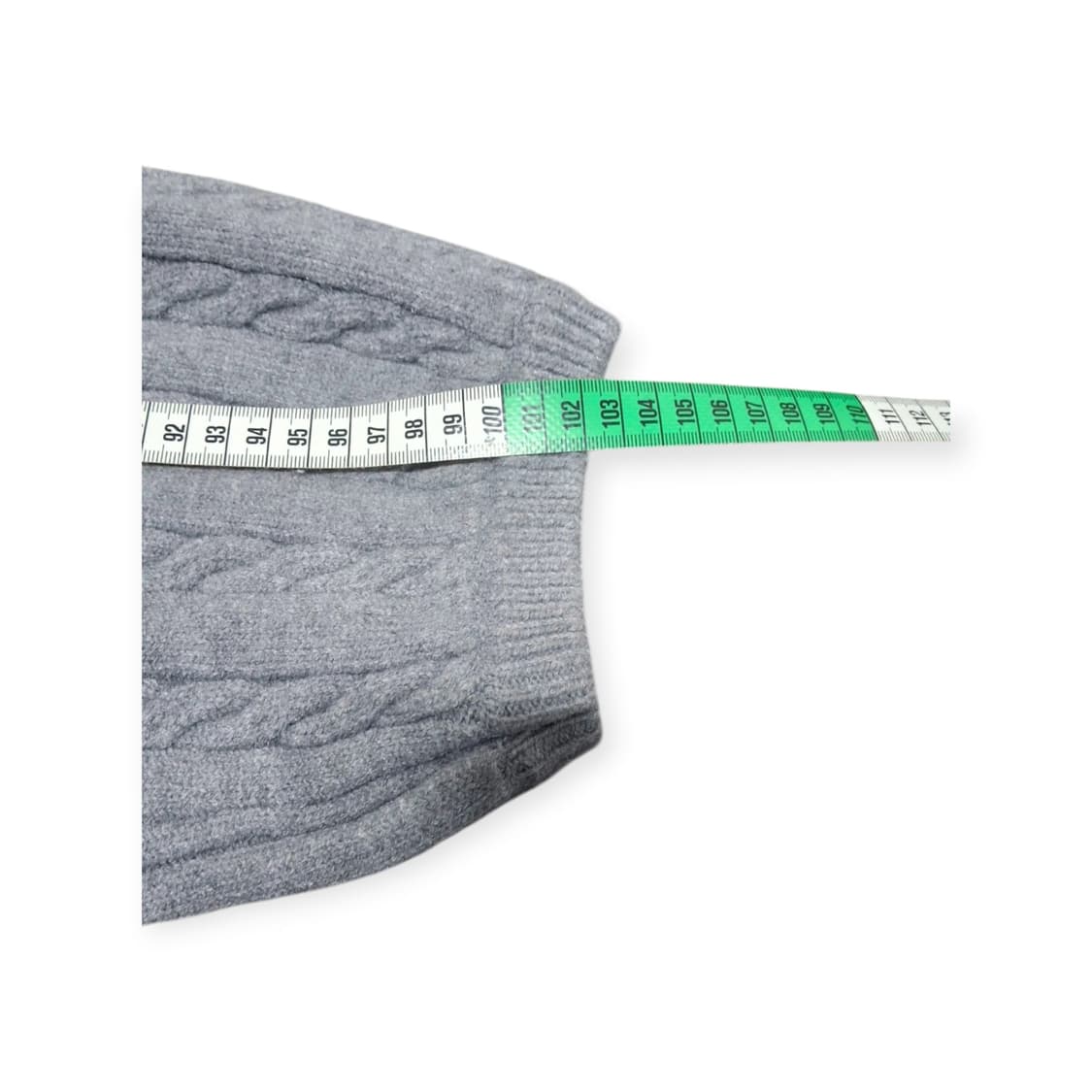 니트 밴딩 조거팬츠 케이블 패턴 그레이 트레이닝 팬츠 남녀공용 원사이즈 상품이미지5