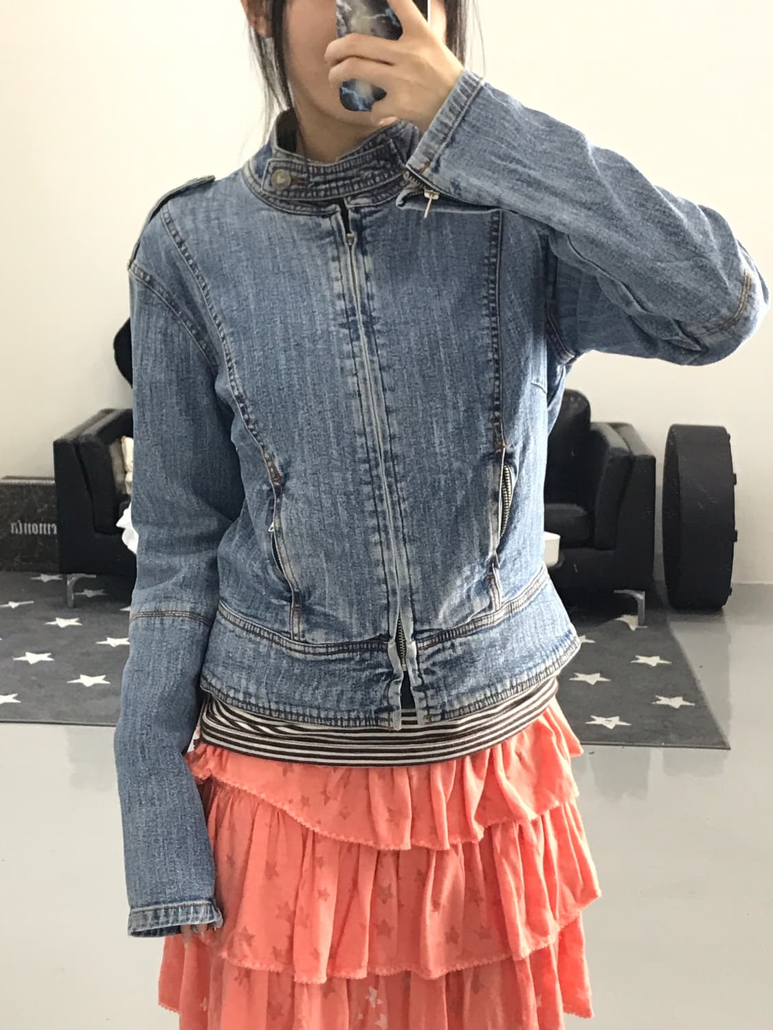 Vintage detail denim Jacket 상품이미지2