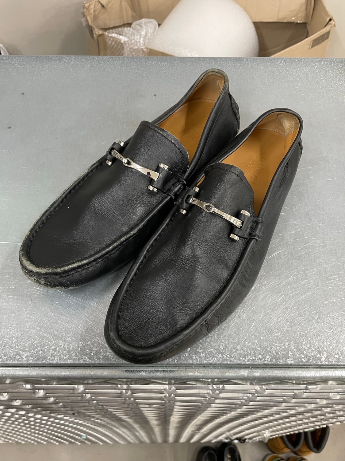 구찌 블랙 레더 홀스빗 로퍼 8 상품이미지2