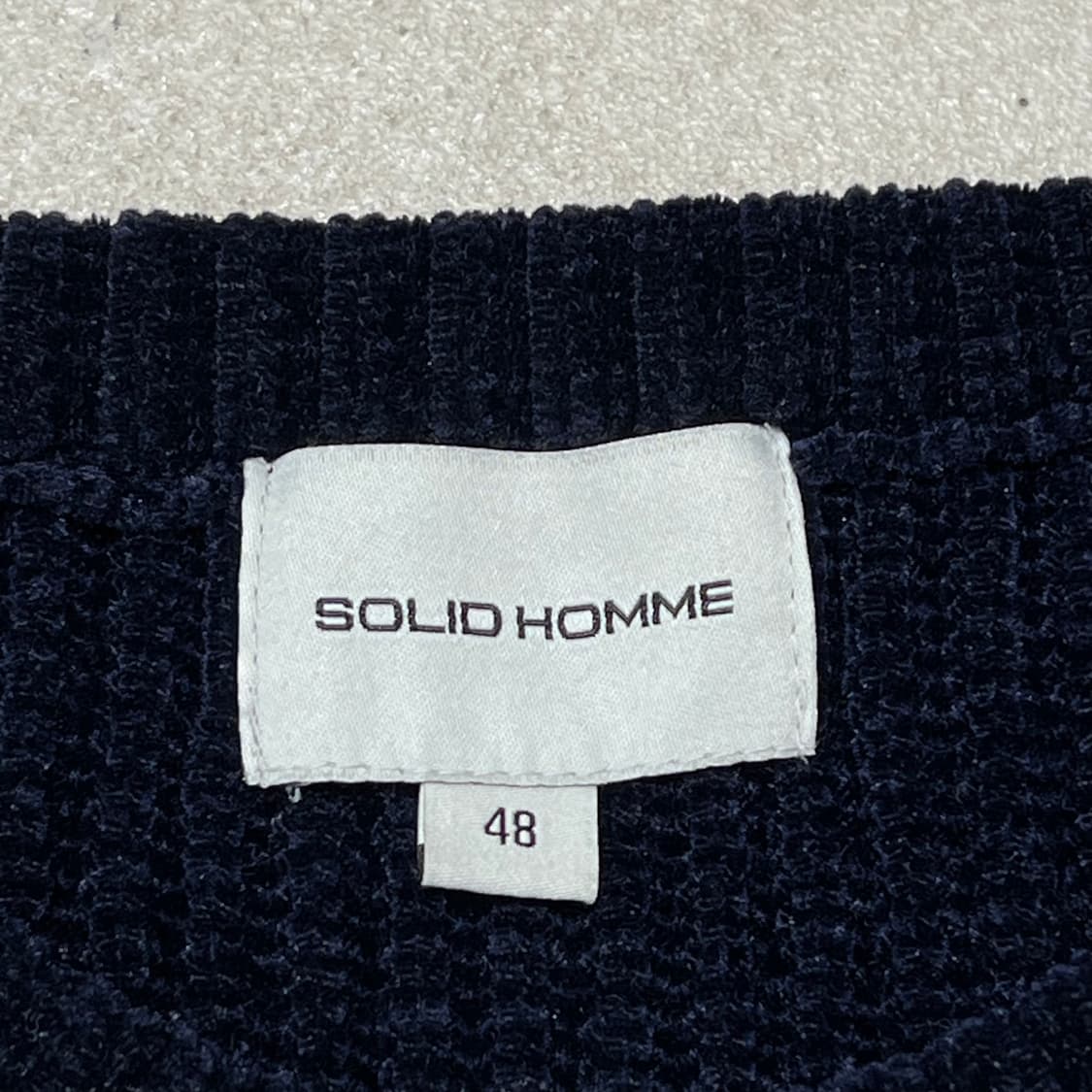 솔리드옴므 베이직 골지니트 s10774 상품이미지5