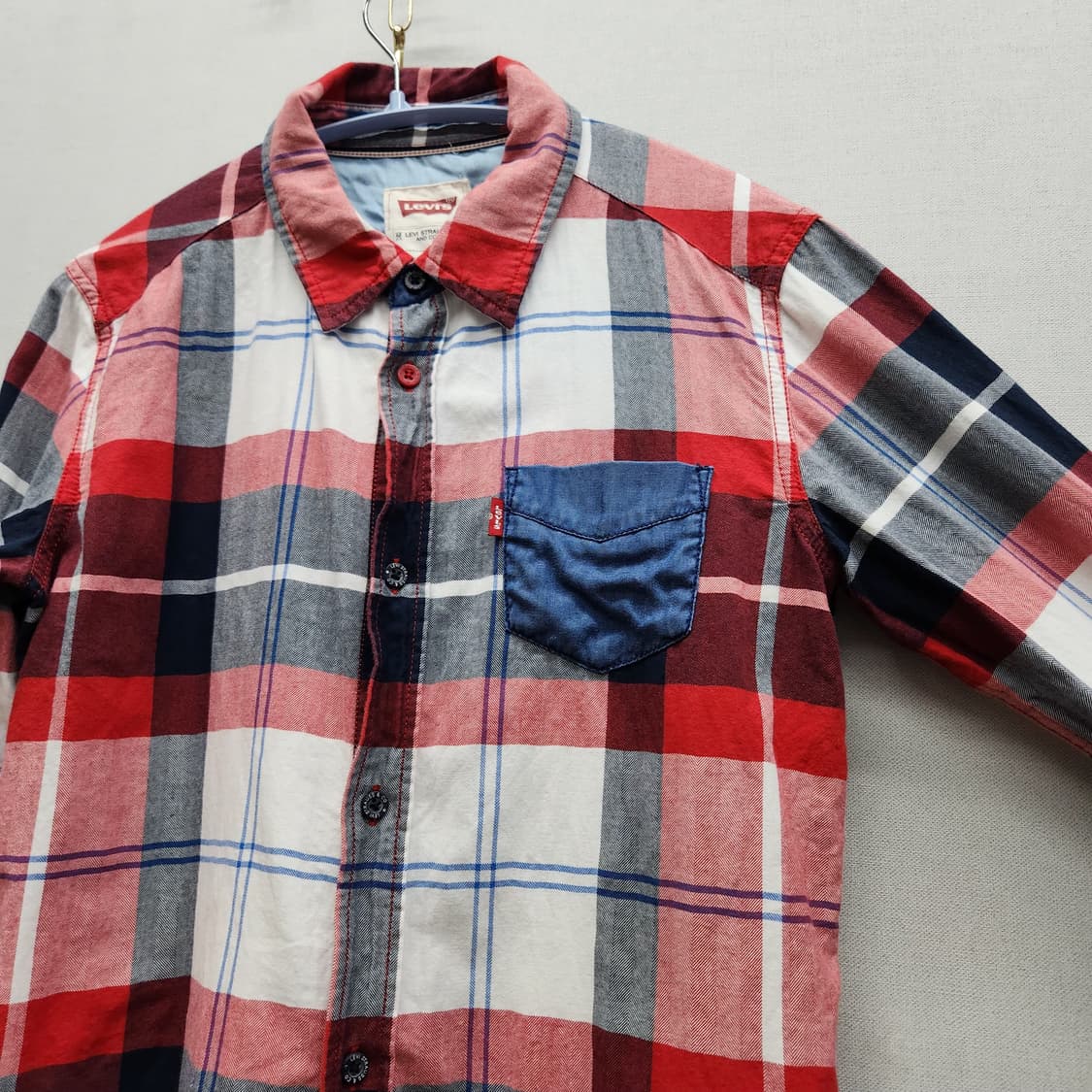 리바이스 원포켓 타탄체크 셔츠 S 상품이미지3