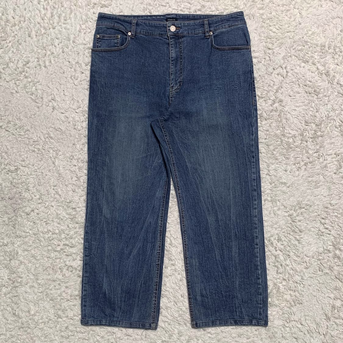 [35] 한섬 시스템 와이드 스트레이트핏 데님팬츠 상품이미지3