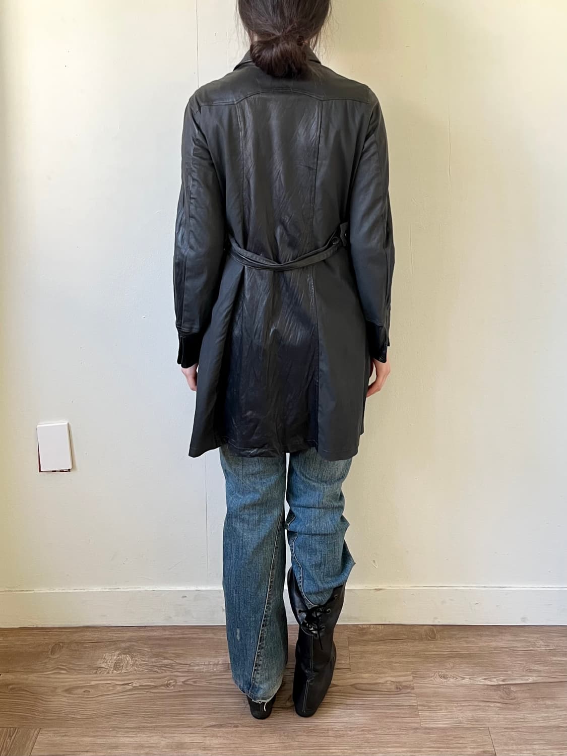 inbreed 레더 롱 자켓 상품이미지10