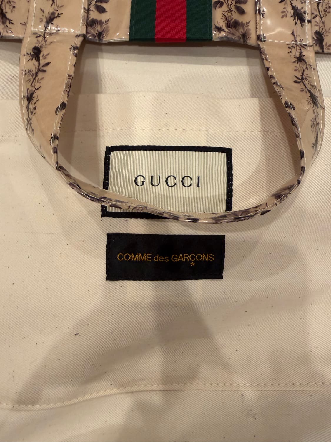 구찌 꼼데 pvc 가방 상품이미지2