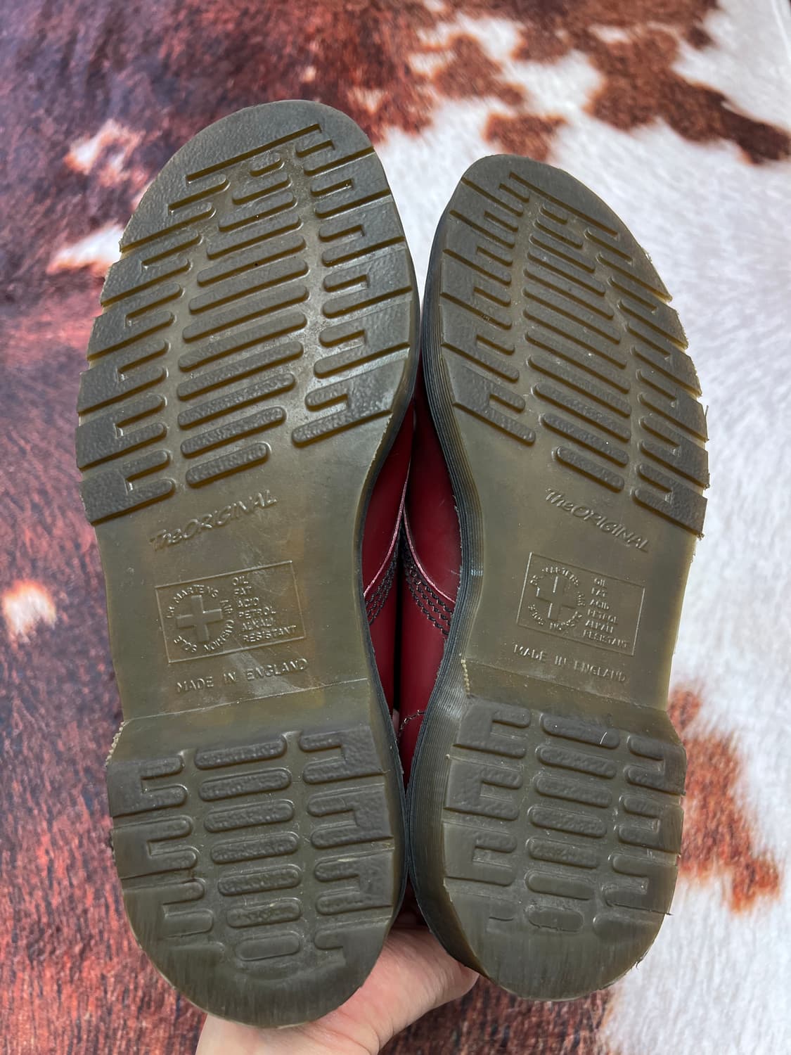 [UK7] 닥터마틴 MIE 14홀 체리레드 아트워크 부츠  상품이미지6